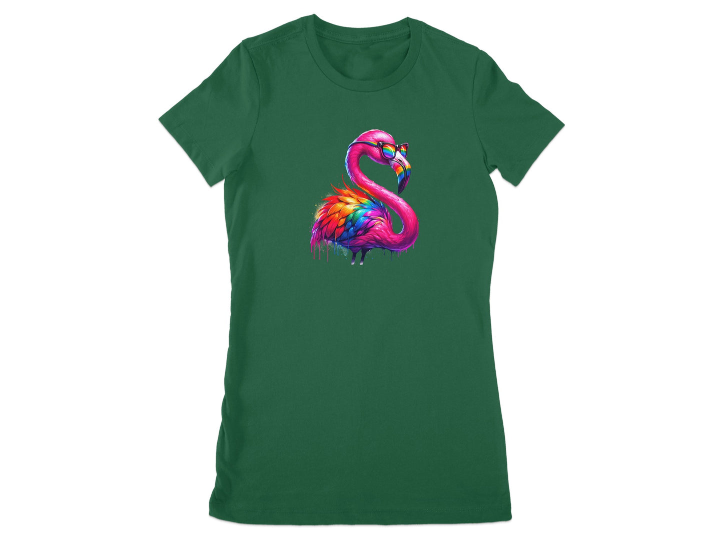 Colorful Flamingo Graphic Design T-Shirt product