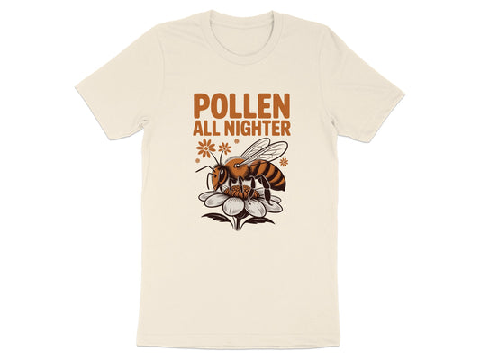 Pollen All Nighter Bee Graphic Design TShirt product