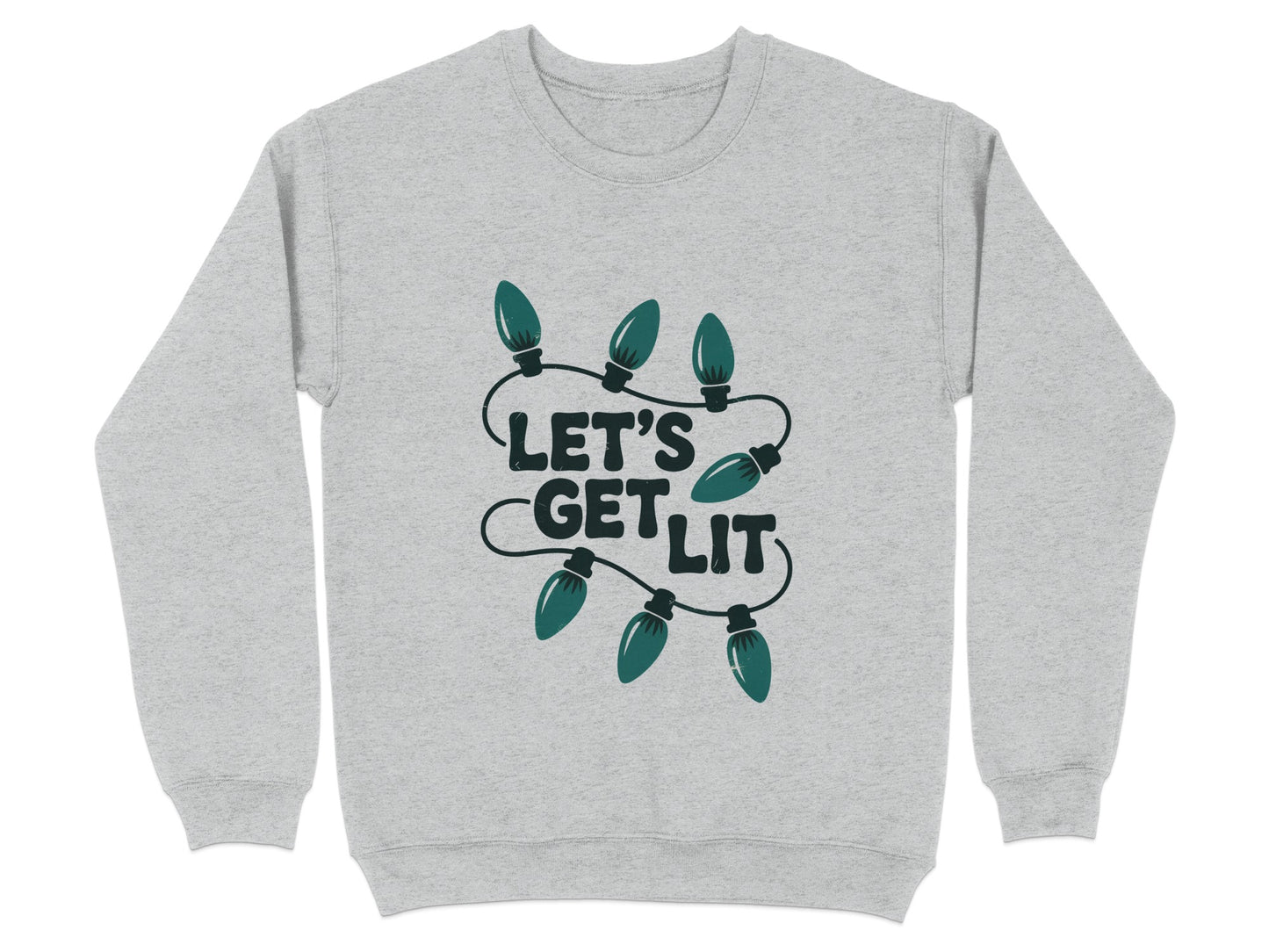 Let's Get Lit Holiday Lights Graphic Sweatshirt product