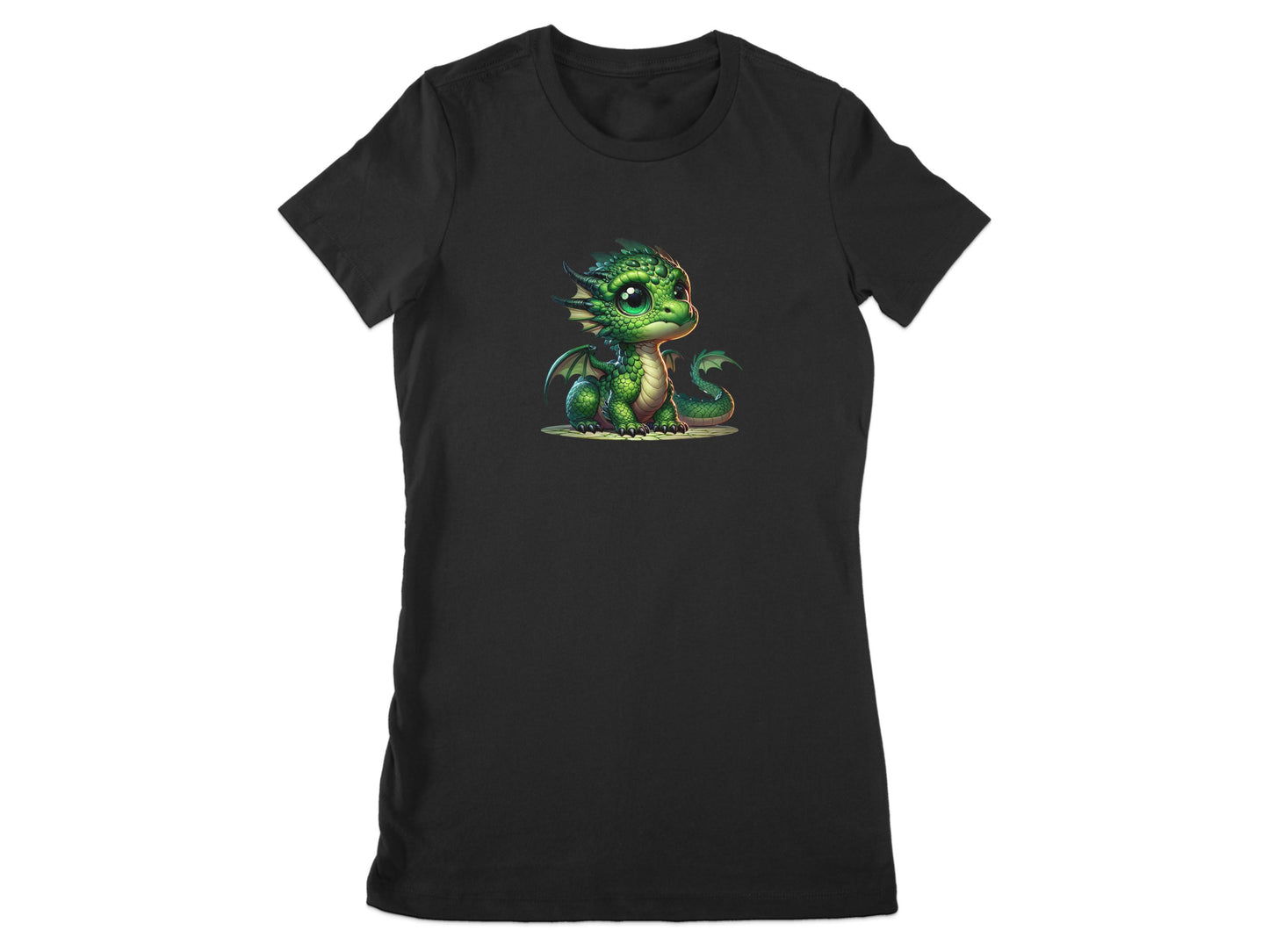 Adorable Green Baby Dragon Artwork T-shirt product type