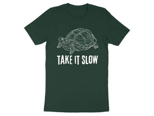 Take It Slow Turtle Graphic Design T-shirt product