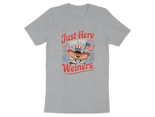 Just Here For The Weiners Graphic Tee product