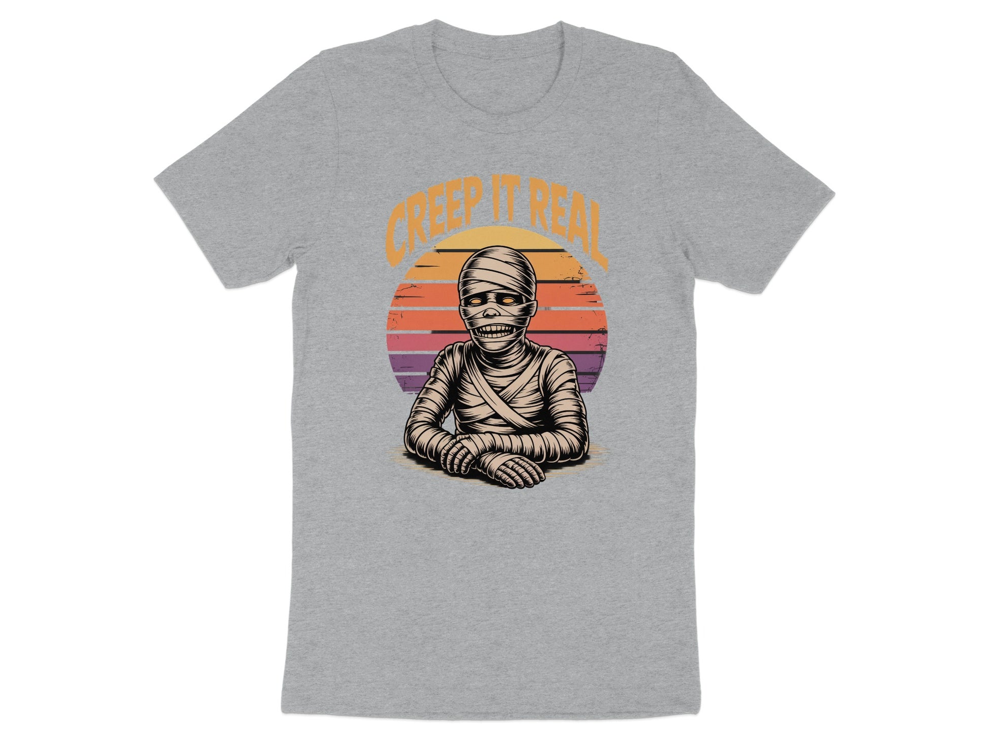 Creep It Real Mummy Graphic Tee Shirt Halloween Product Type