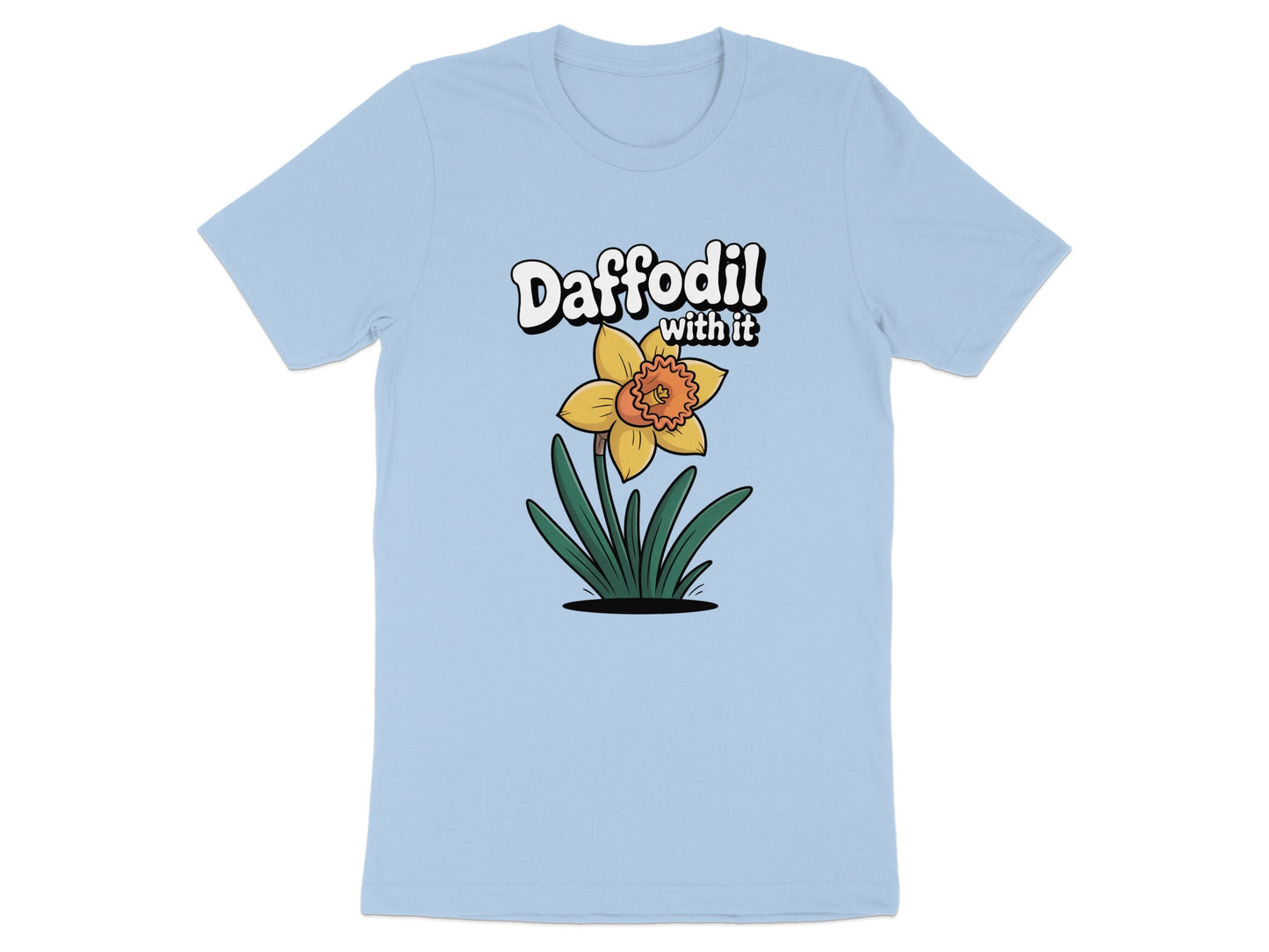 Daffodil With It Graphic Tee Shirt Casual Apparel product type