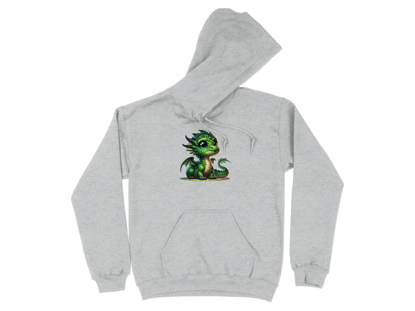 Cute Green Baby Dragon Hoodie Sweater Apparel product