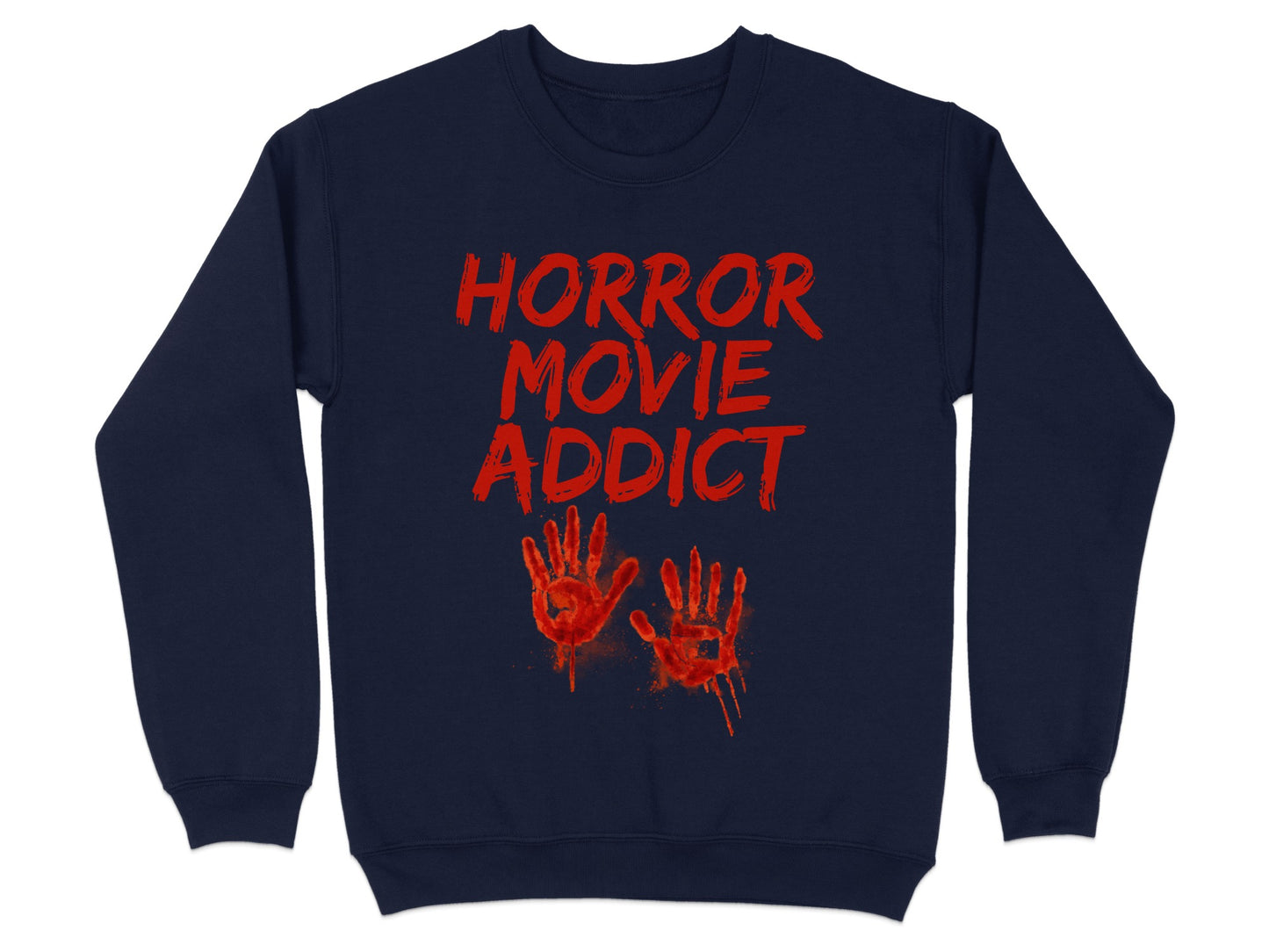 Horror Movie Addict Graphic Print Sweatshirt product