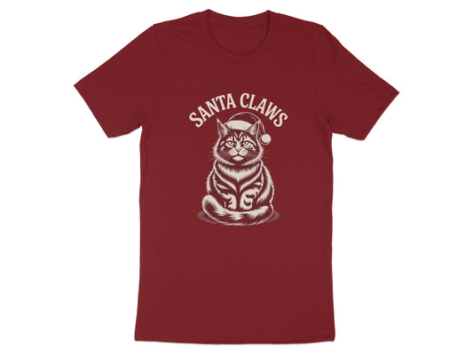 Santa Claws Funny Christmas Cat Graphic T-Shirt product