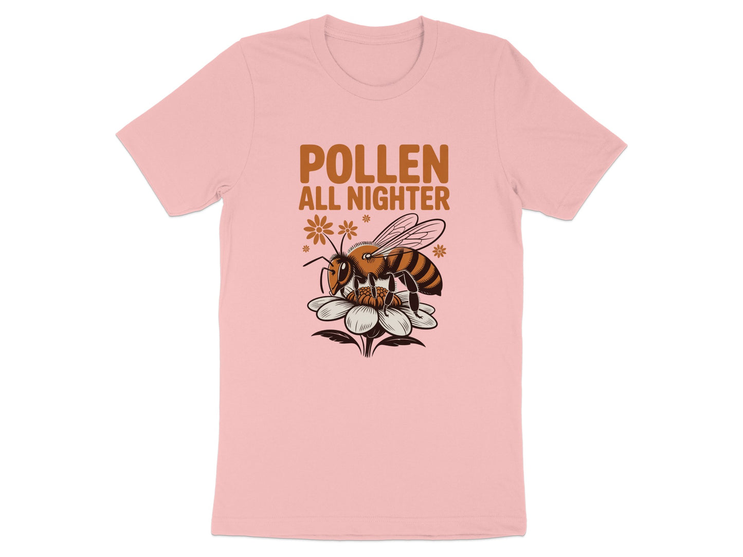 Pollen All Nighter Bee Flower Graphic T-shirt product type