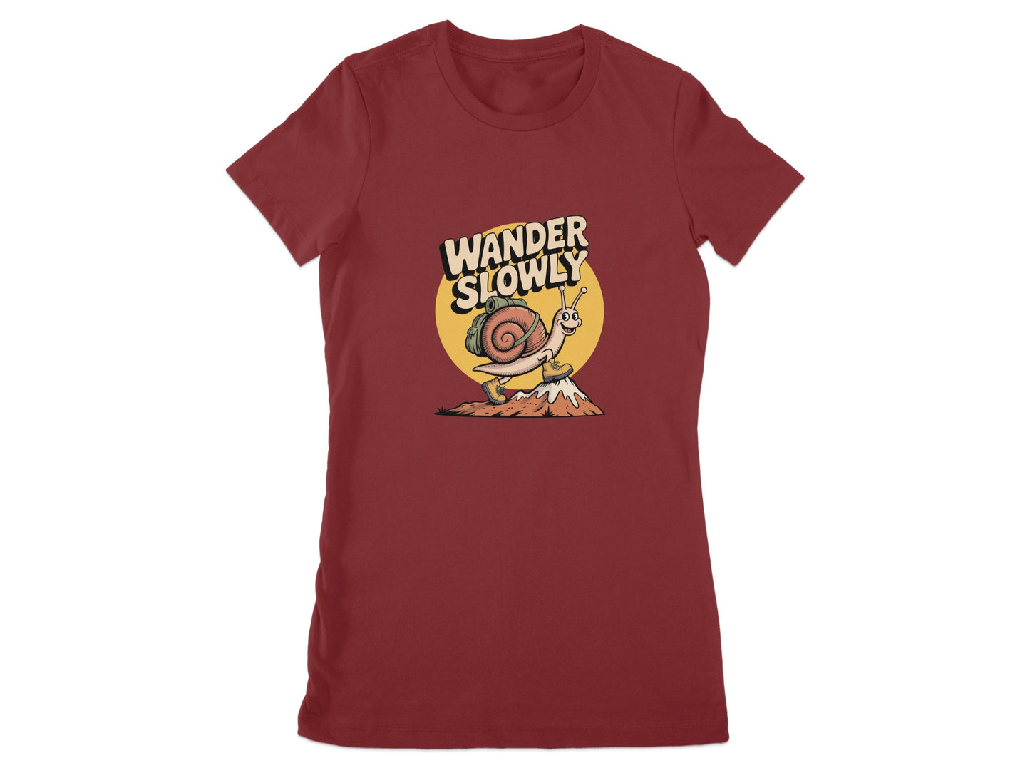 Wander Slowly Snail Design T-Shirt product