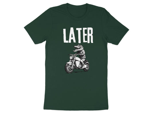 Fun Alligator on Motorcycle Graphic T-Shirt product