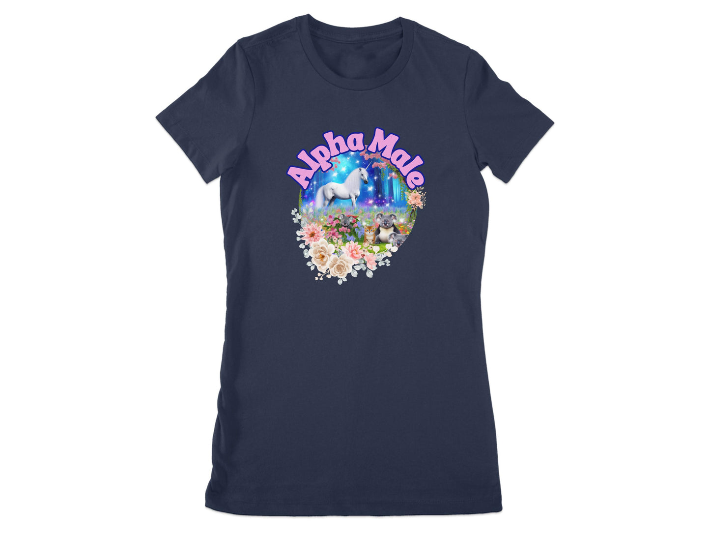 Alpha Male Unicorn Graphic Women's T-Shirt product type