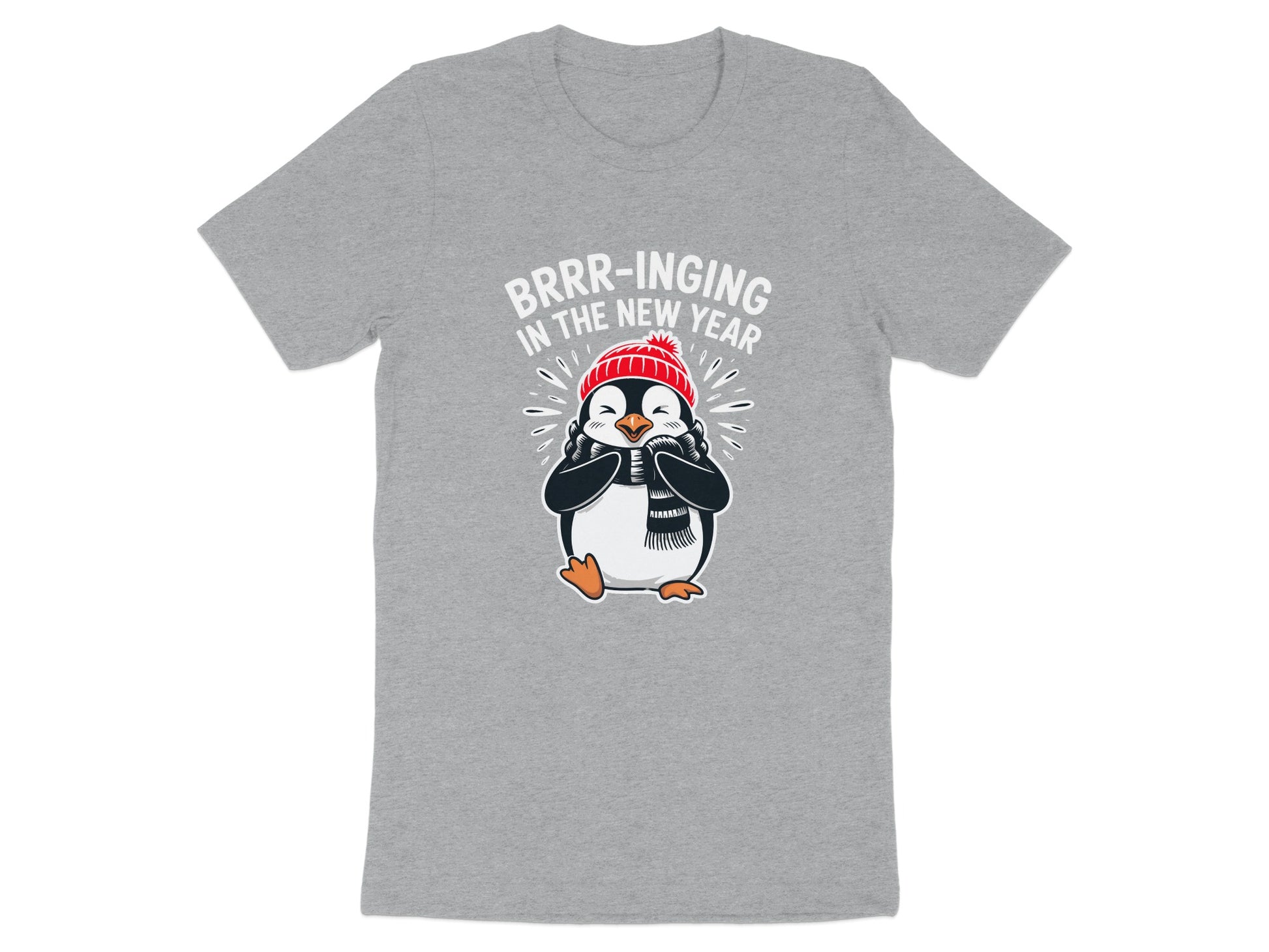 Brrr-Inging In The New Year Penguin Graphic T-Shirt Product