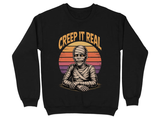 Creep It Real Halloween Mummy Sweatshirt product type