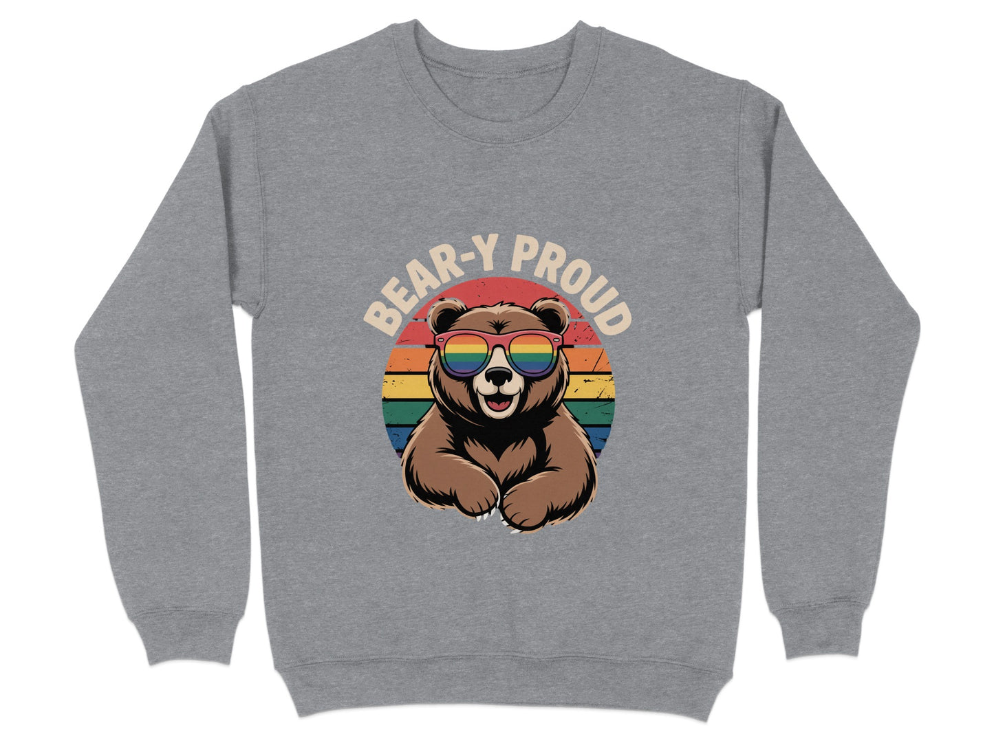 Bear-Y Proud Bear Sunglasses Fun Stylish Sweatshirt product