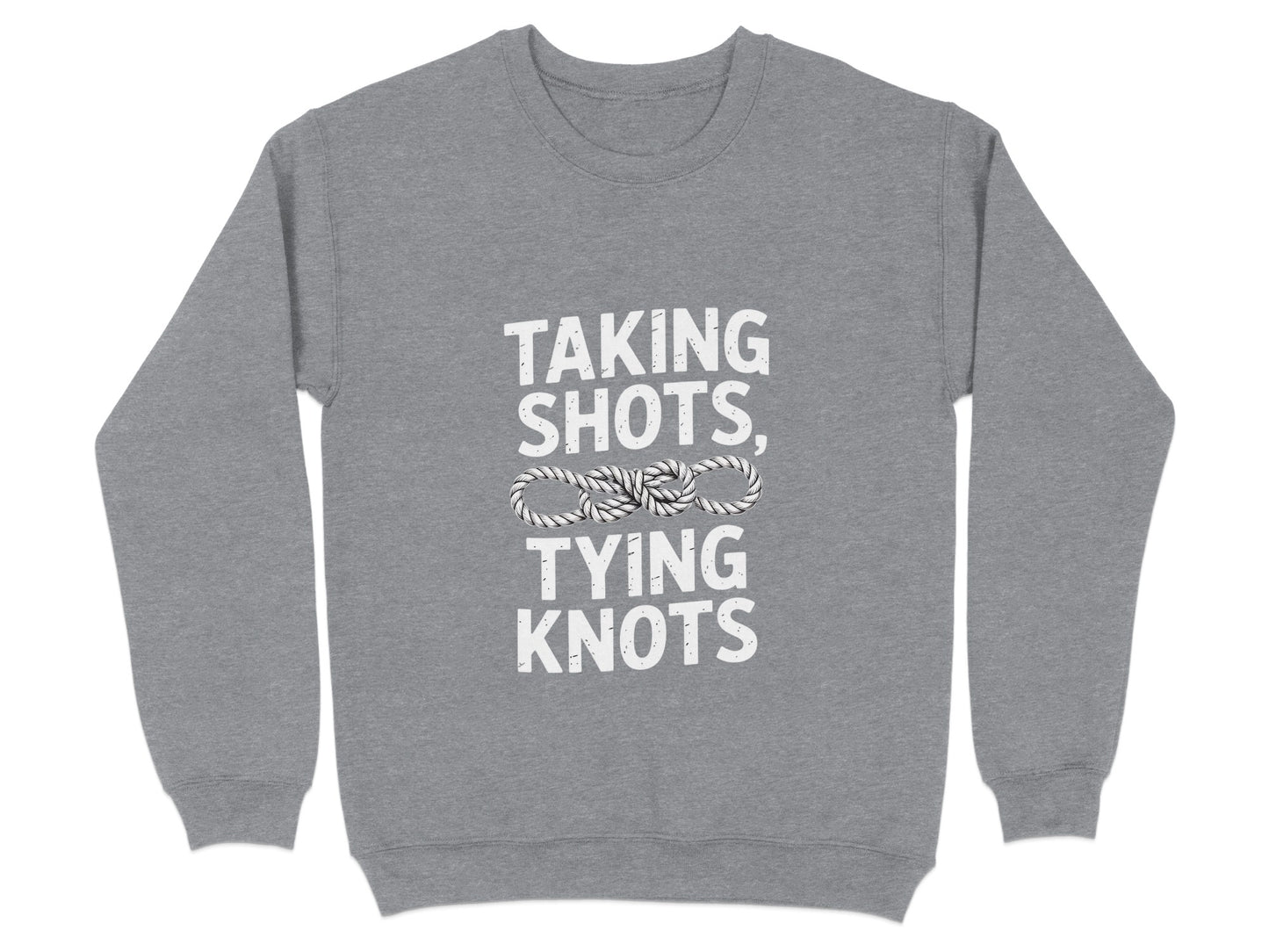 Taking Shots Tying Knots Graphic Sweatshirt product