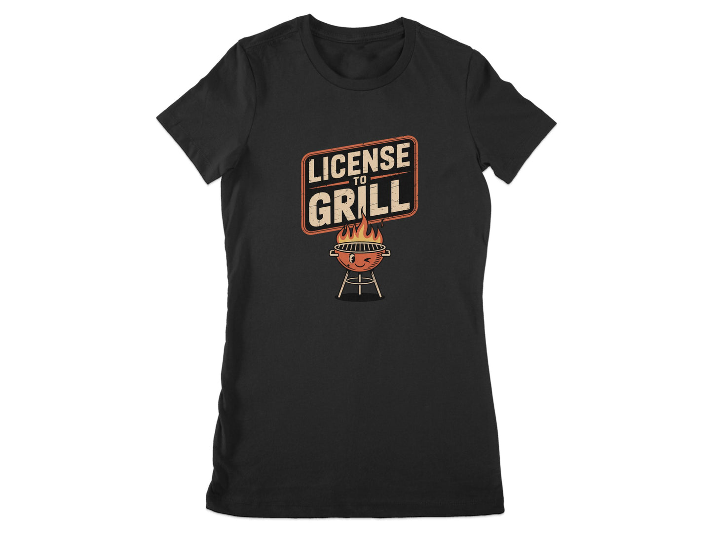 License to Grill Graphic Tee BBQ Themed Shirt product