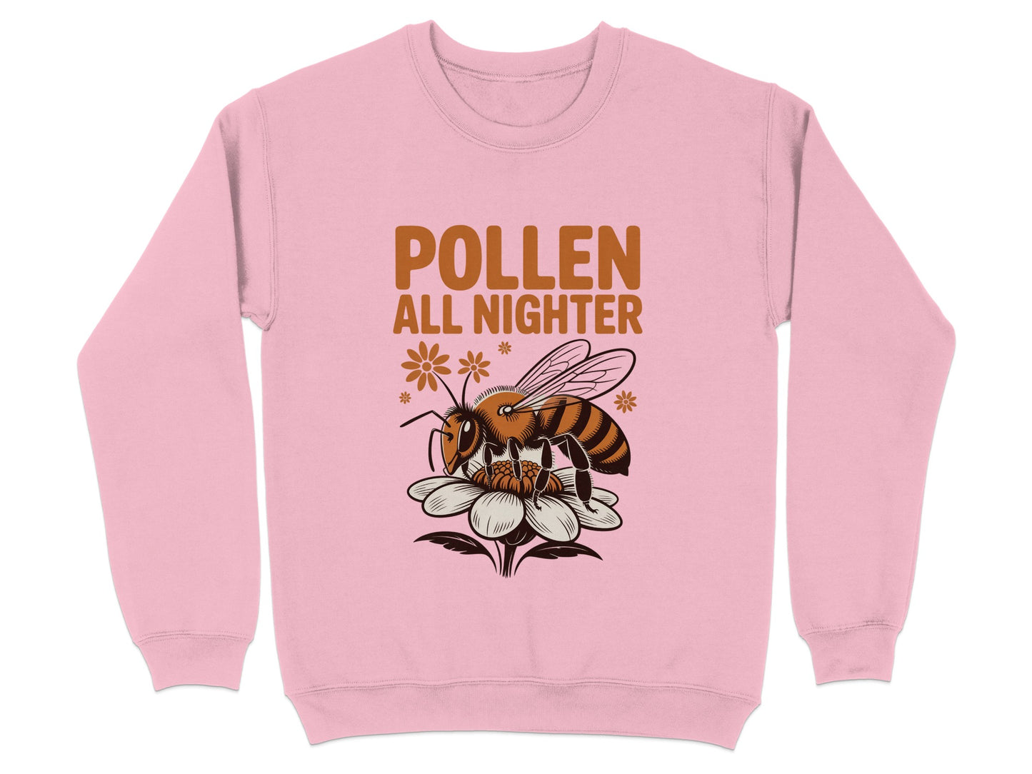 Pollen All Nighter Pink Sweatshirt Graphic Design product type