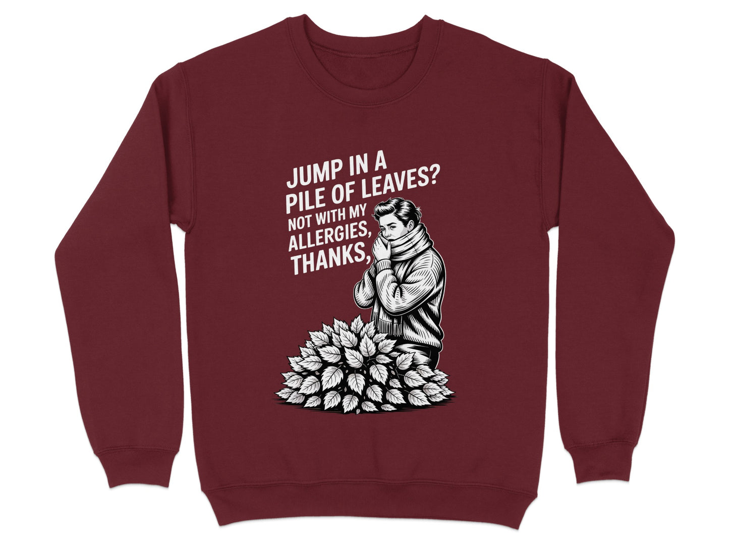 Jump in a Pile of Leaves Allergy Awareness product type