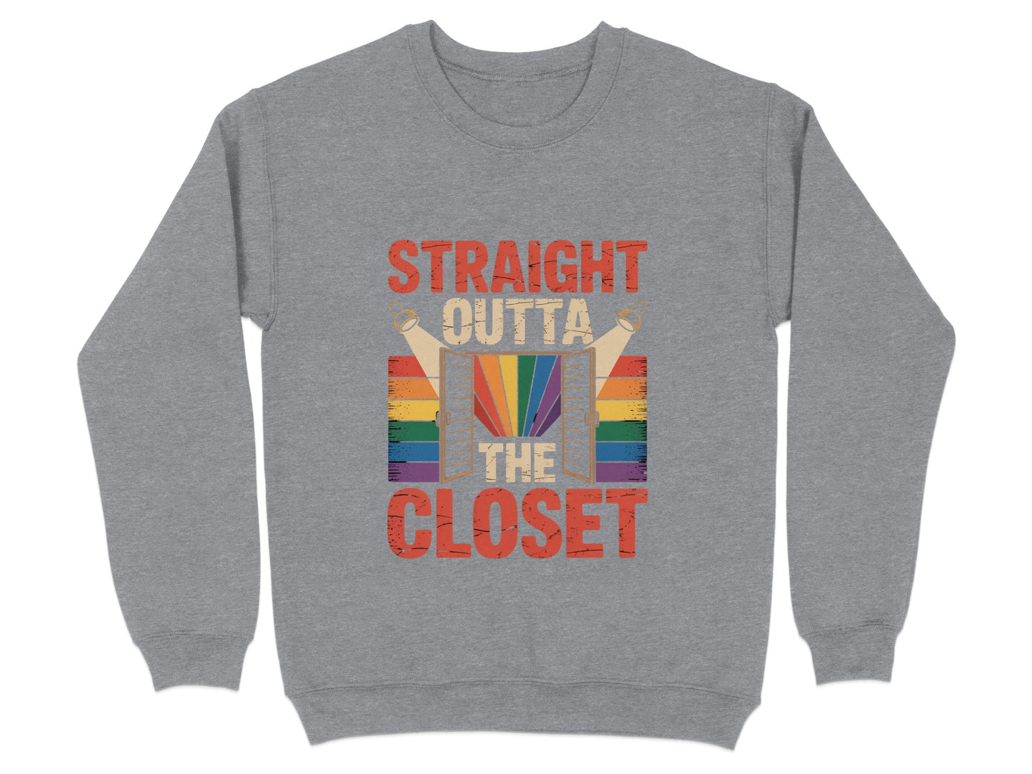 Straight Outta The Closet Rainbow Pride Sweater product