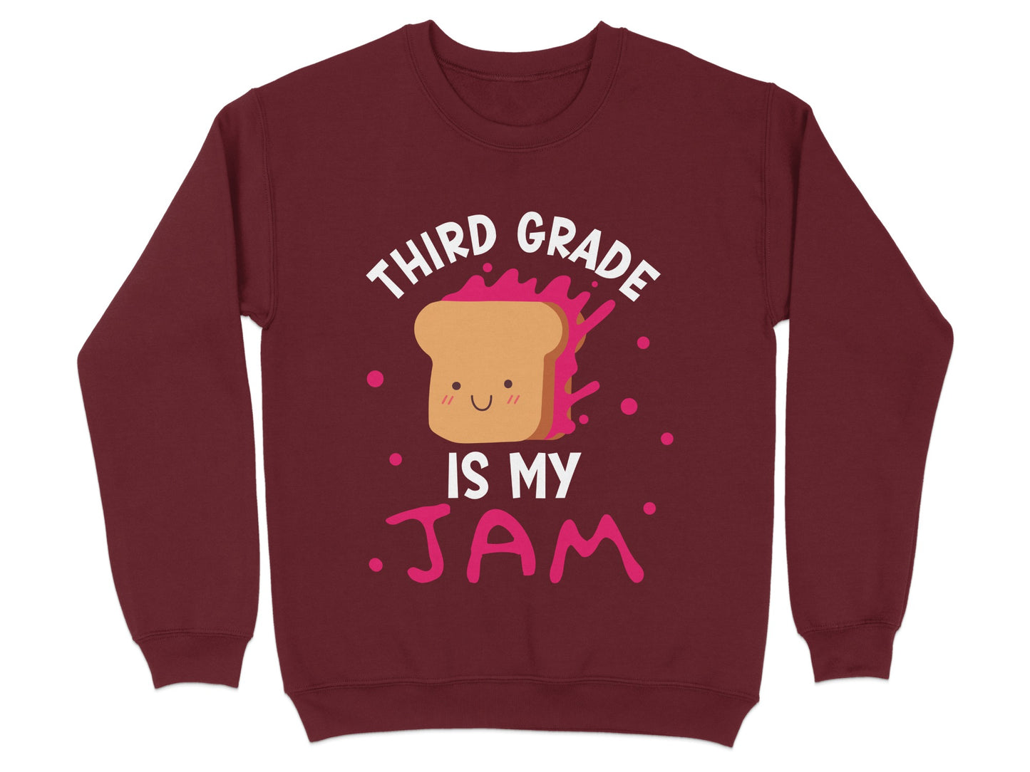 Third Grade Is My Jam Cute Graphic Sweatshirt product type