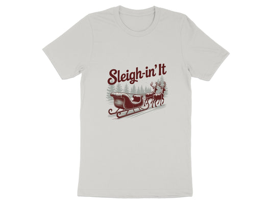 Sleigh-in' It Santa Sleigh and Reindeer T-shirt product