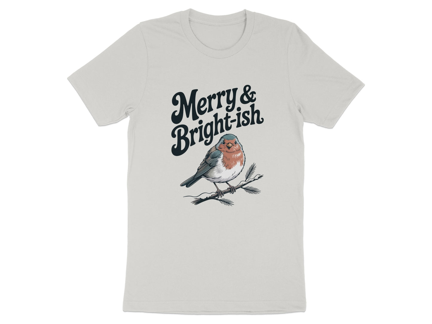 Merry and Brightish Bird Design T-Shirt product type