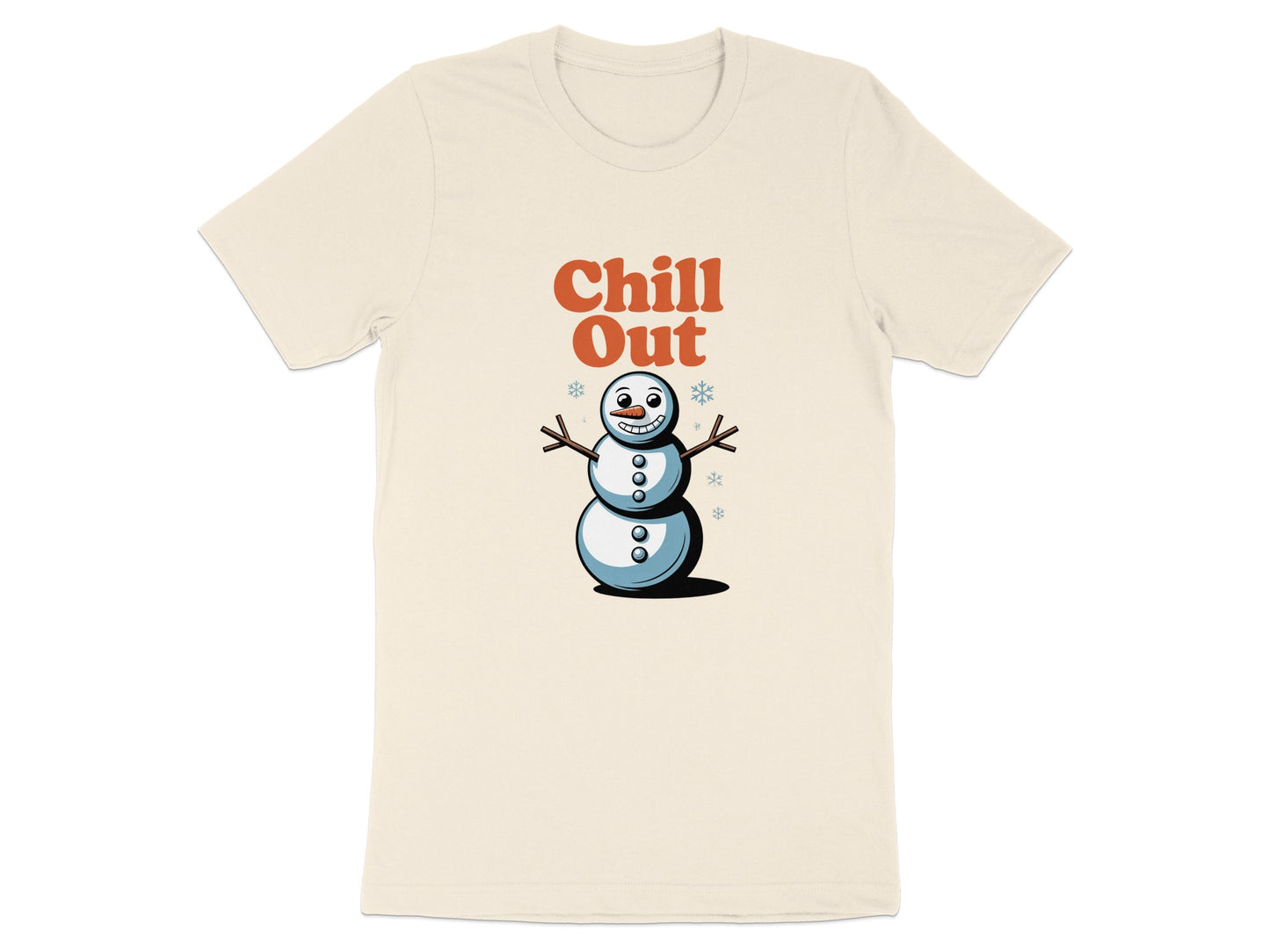 Chill Out Snowman Funny Statement T-shirt product type