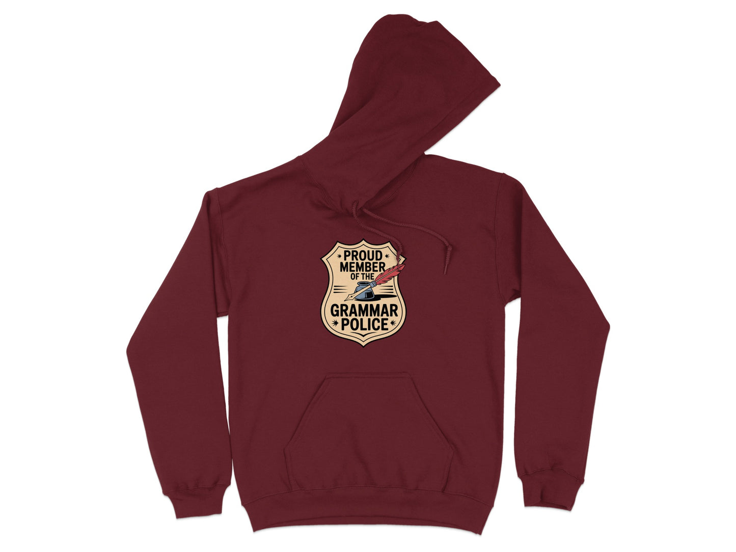 Proud Member Grammar Police Badge Hoodie product