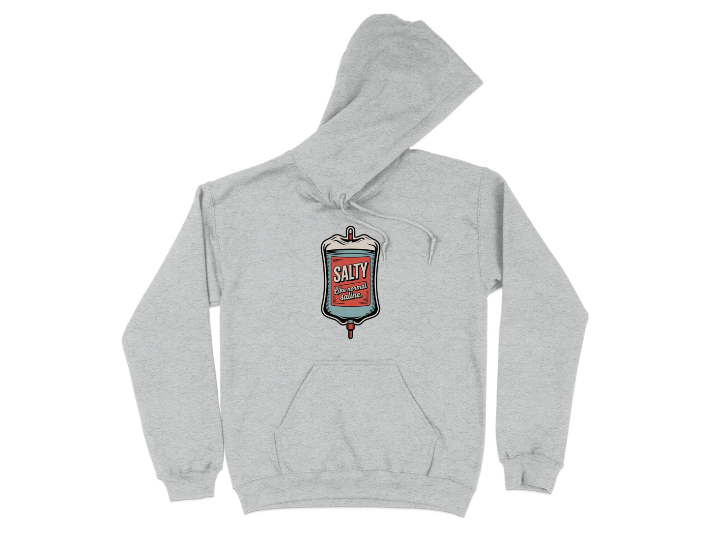 Salty Bloodbag Sarcastic Grey Unisex Casual Hoodie product