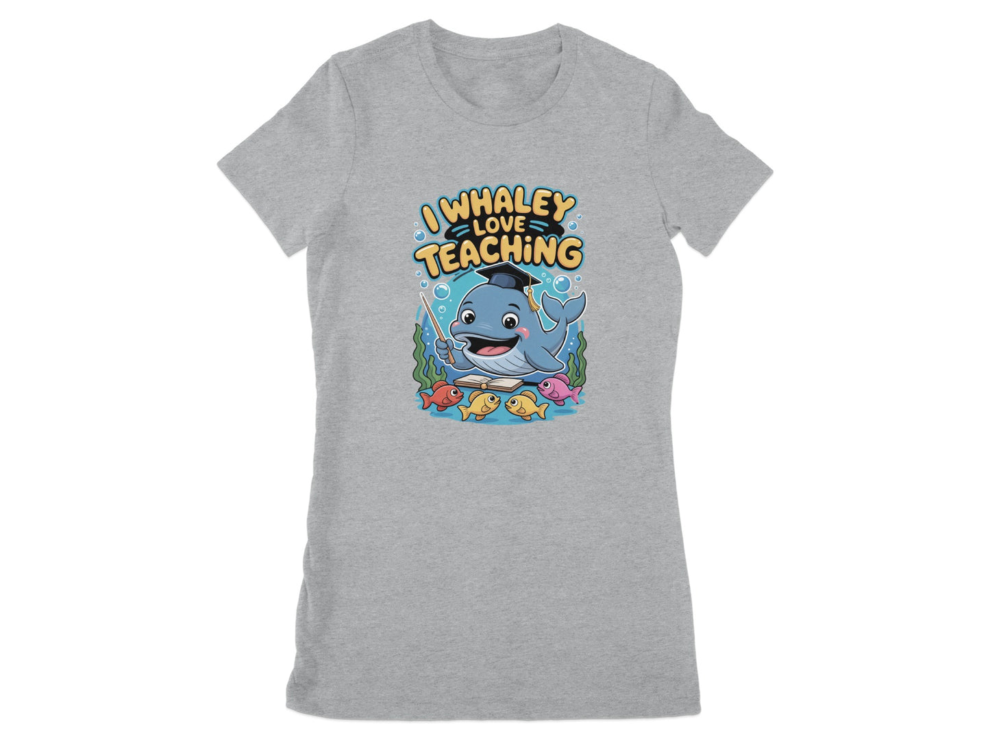 I Whaley Love Teaching Cute Graphic Tee product