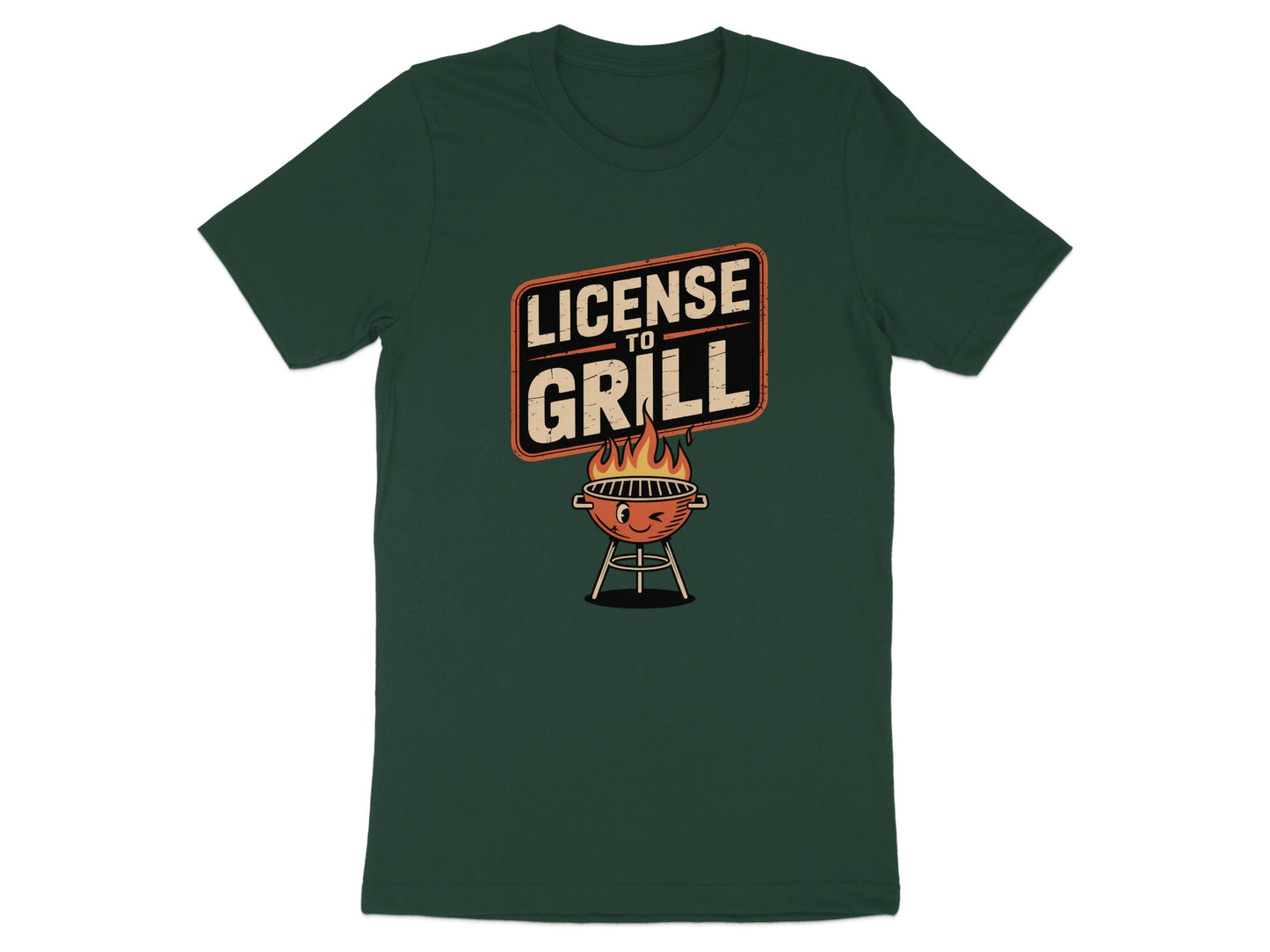 License To Grill Barbecue Theme T-shirt product type