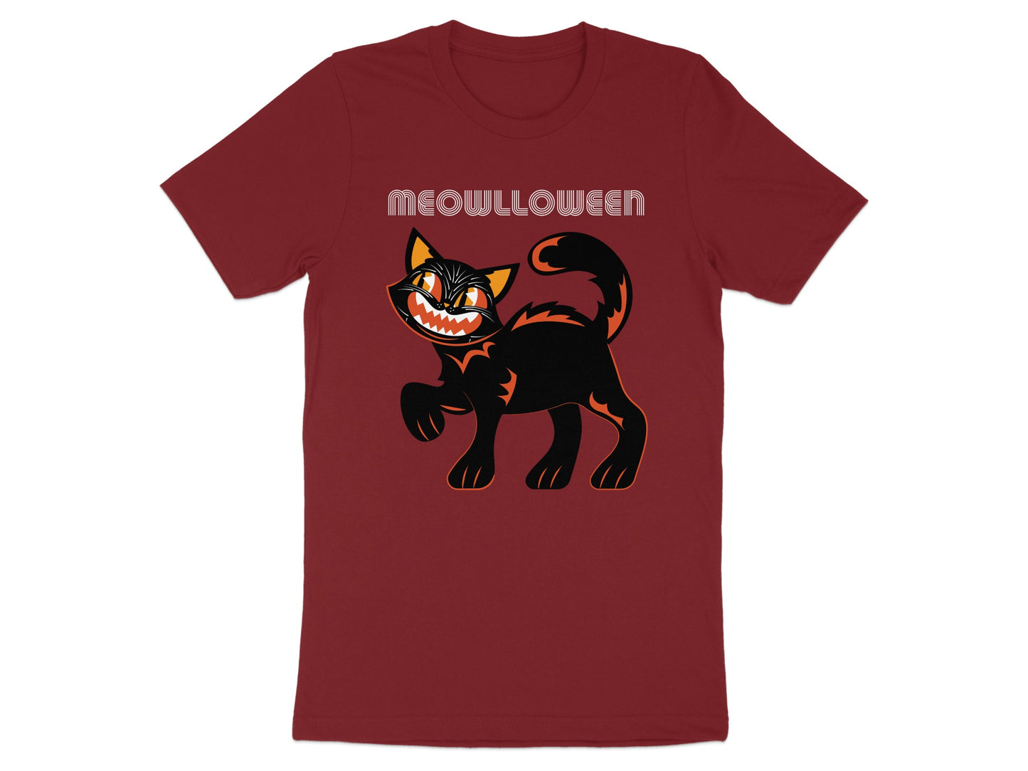 Meowlloween Black Cat Illustration T-shirt product