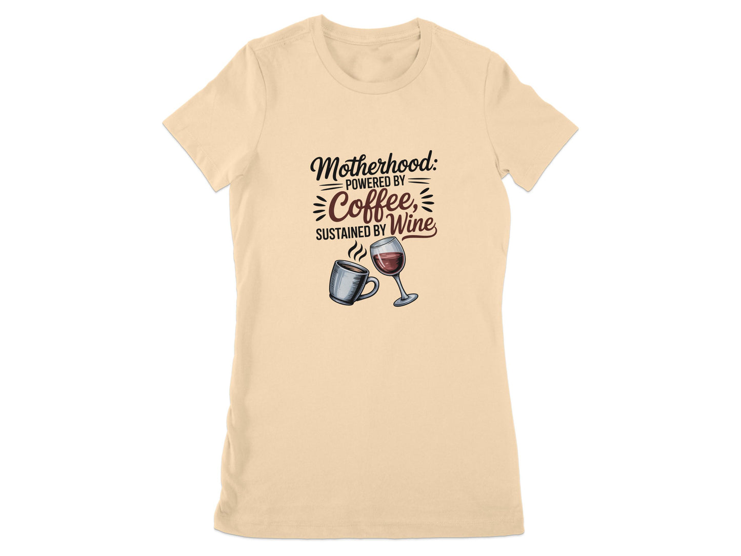 Motherhood Powered By Coffee Sustained By Wine product type