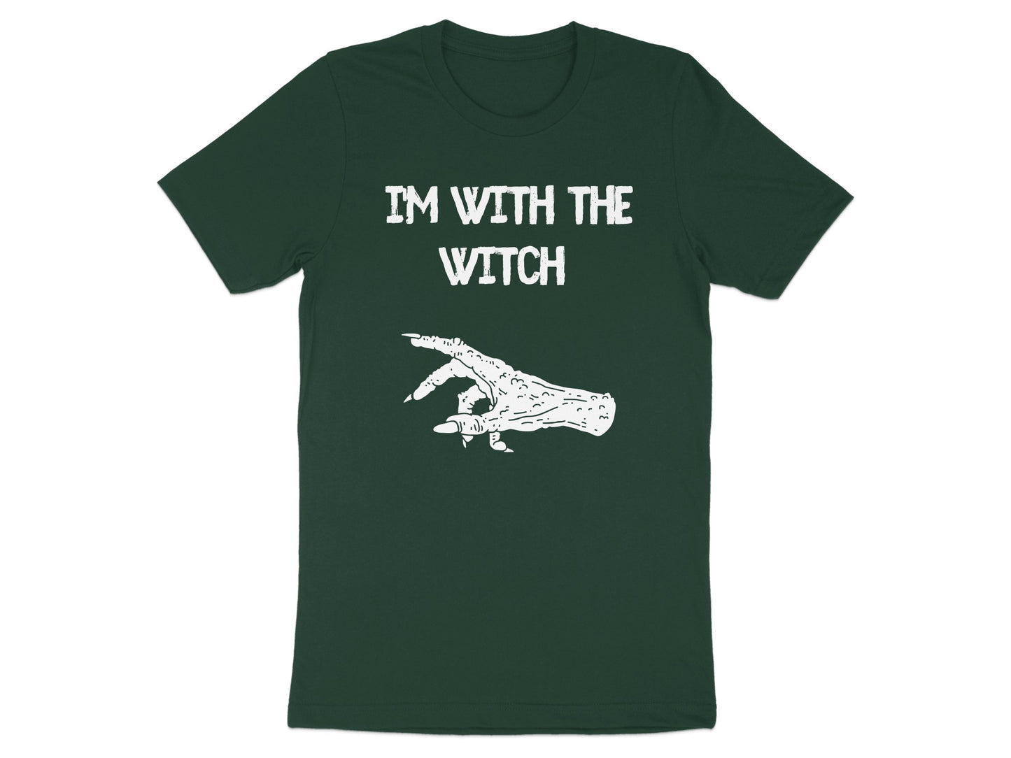 I'm With The Witch Graphic Design T-shirt product type