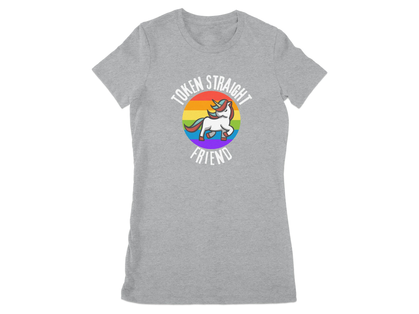 Token Straight Friend Rainbow Unicorn Graphic product