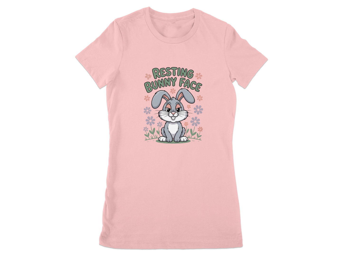 Resting Bunny Face Graphic Tee Shirt product type
