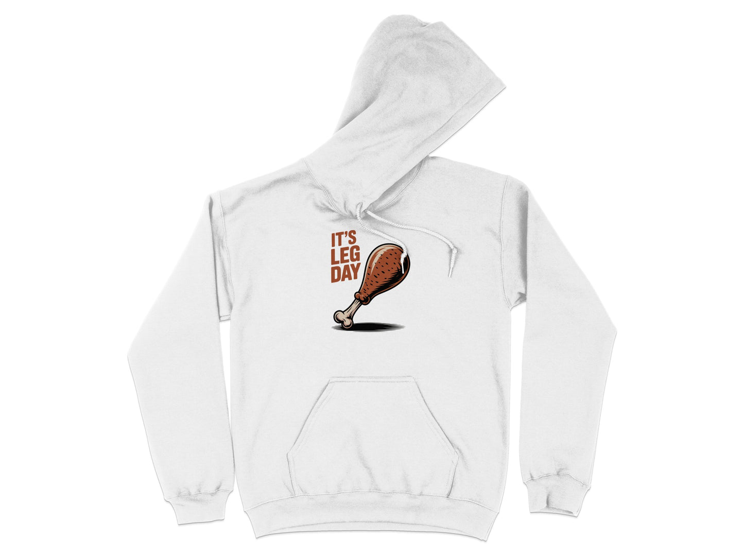 It's Leg Day Hoodie with Turkey Leg Graphic product type