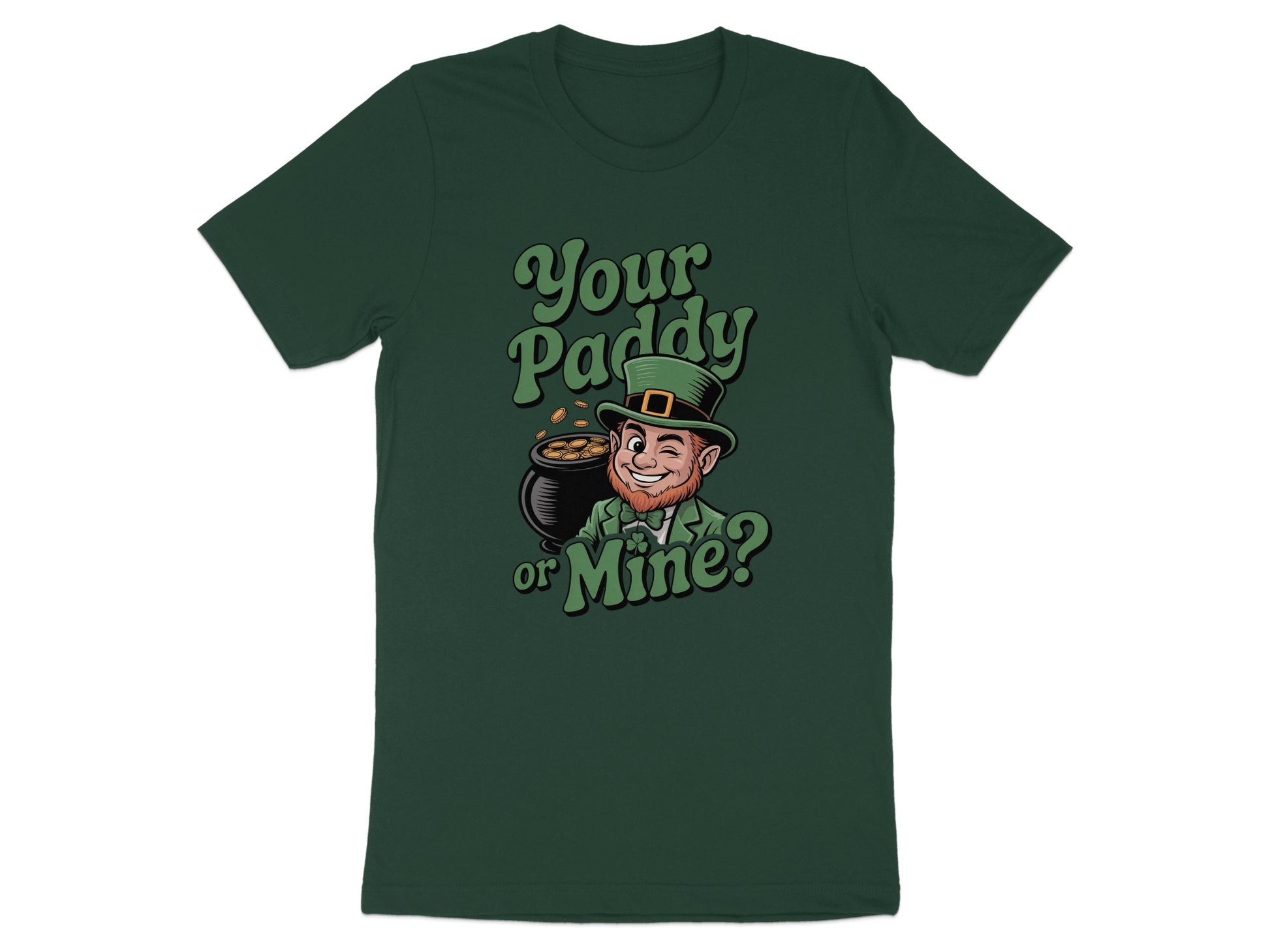 Your Paddy or Mine Graphic Green T-Shirt product type
