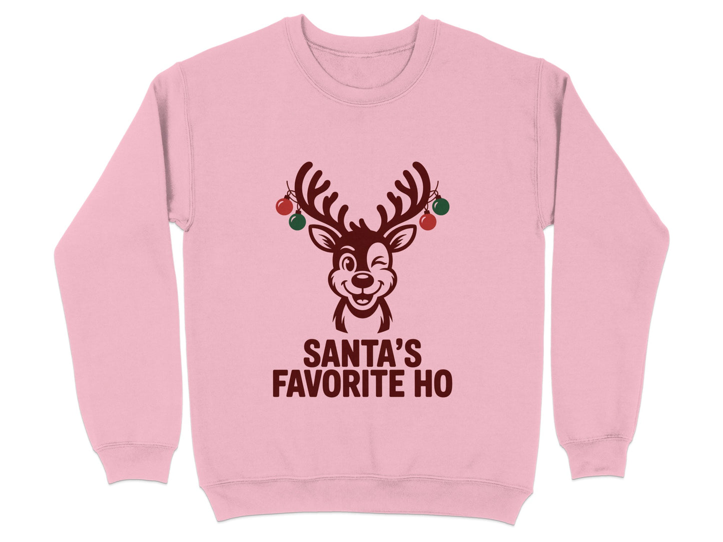 Santa's Favorite Ho Funny Reindeer Sweatshirt product