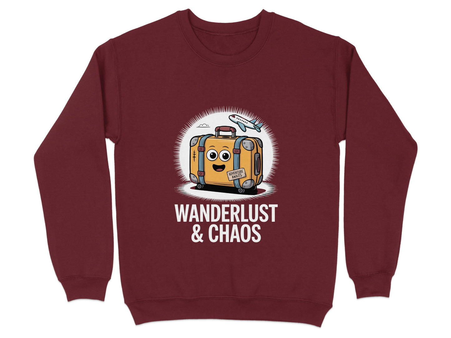 Wanderlust and Chaos Illustrated Graphic Sweatshirt Product