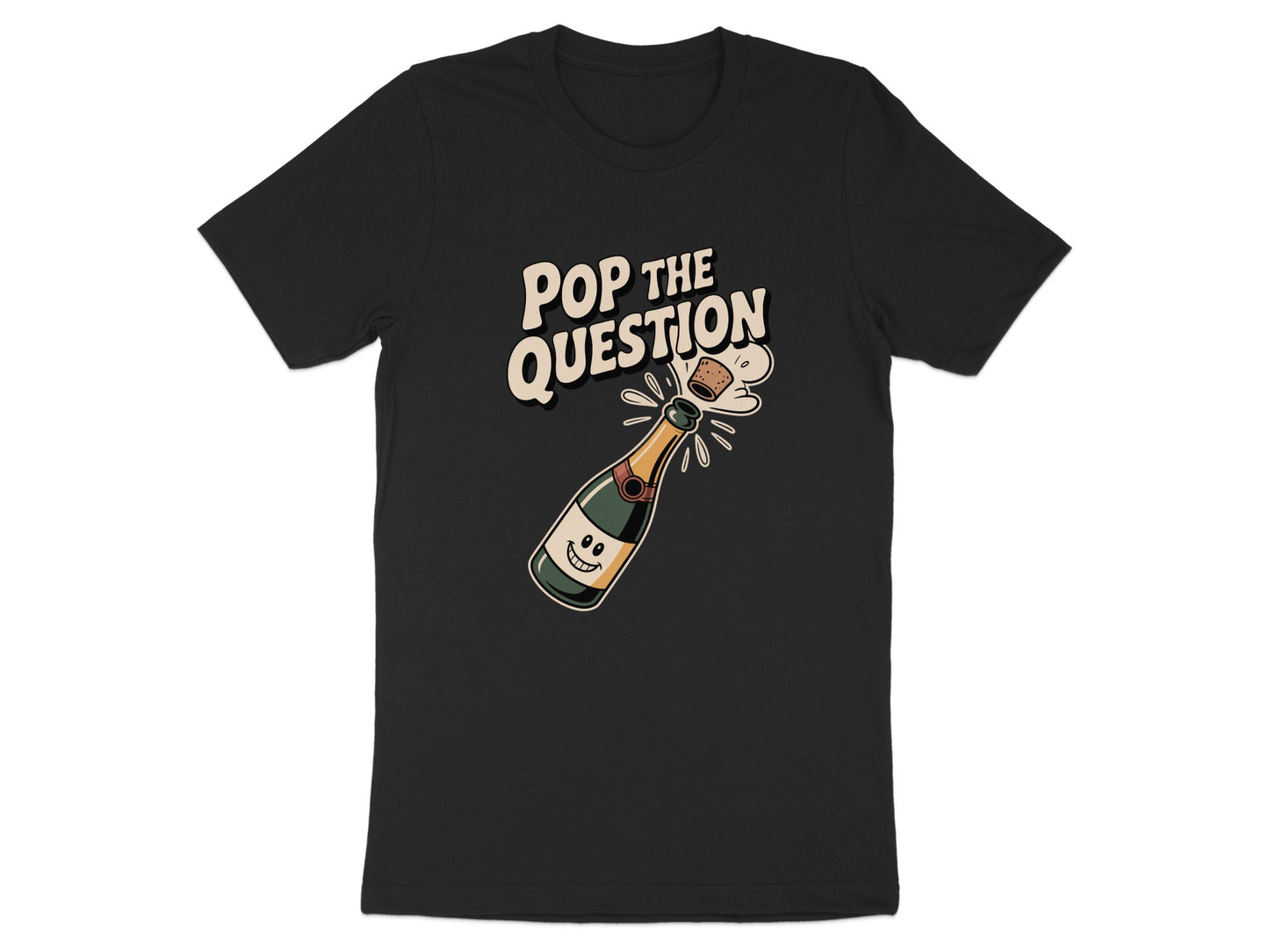 Pop the Question Champagne Graphic Tee product