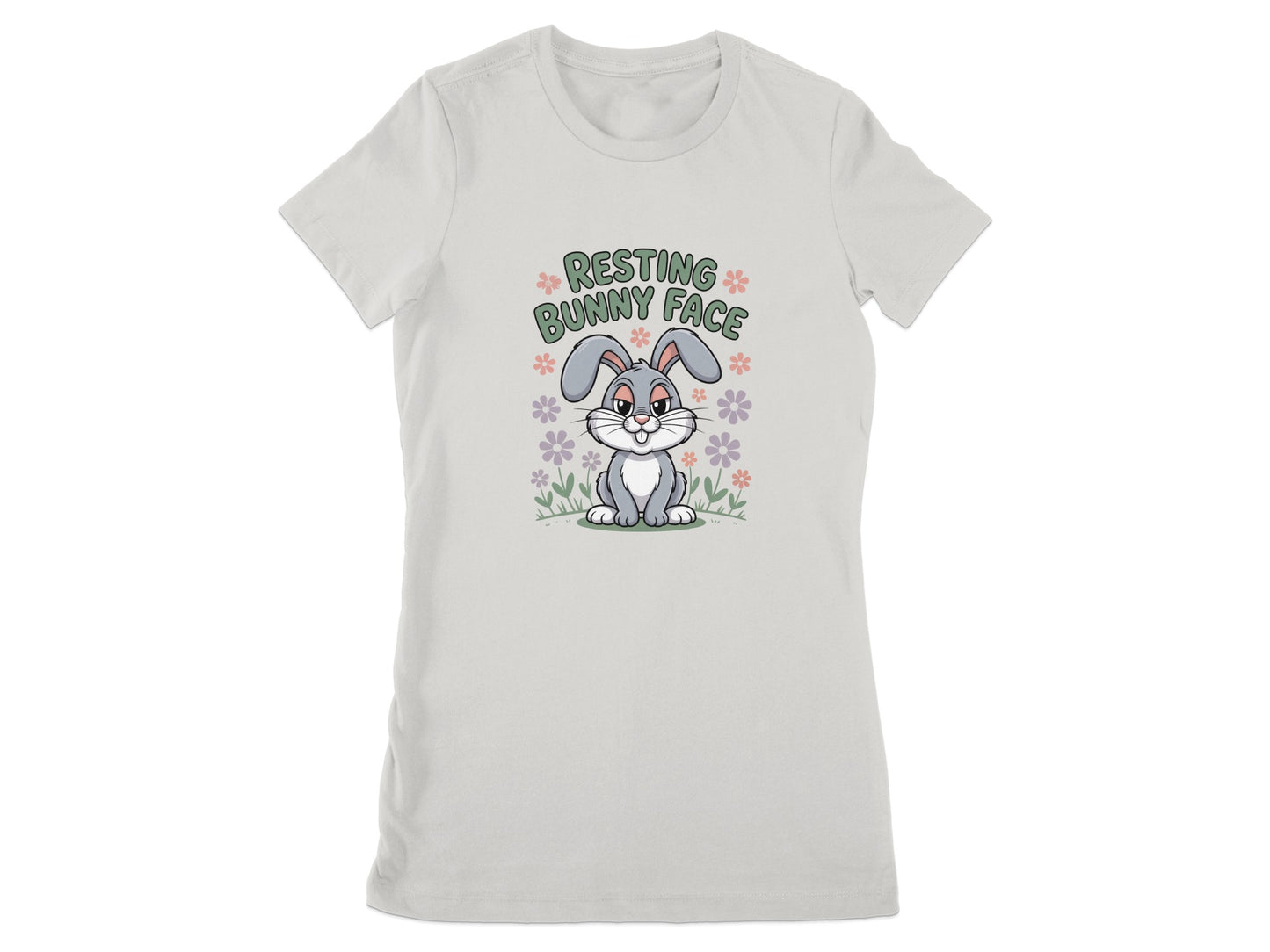 Resting Bunny Face Graphic Printed T-shirt product