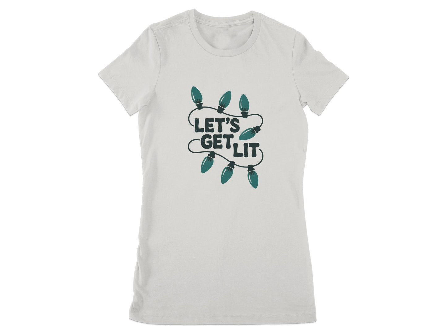 Let's Get Lit Festive String Lights Graphic T-shirt product type
