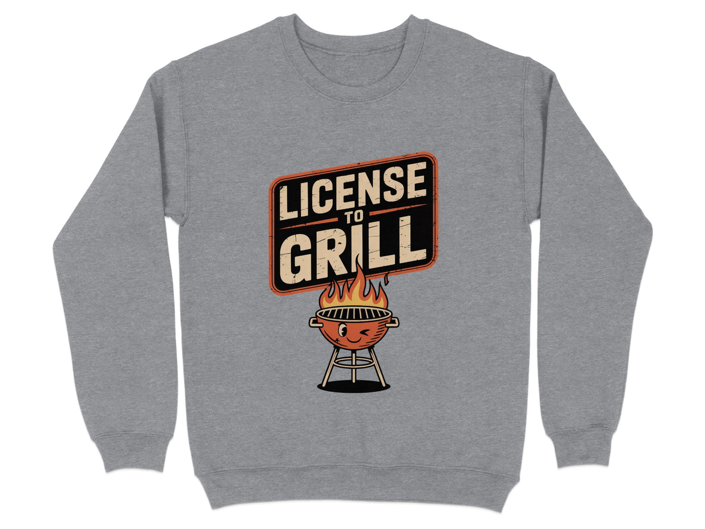 License to Grill Graphic Design Sweatshirt product
