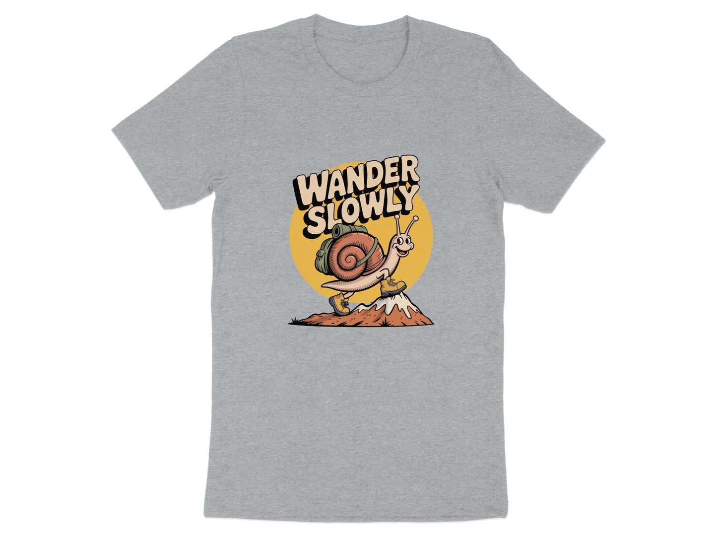 Wander Slowly Snail Graphic Shirt product type