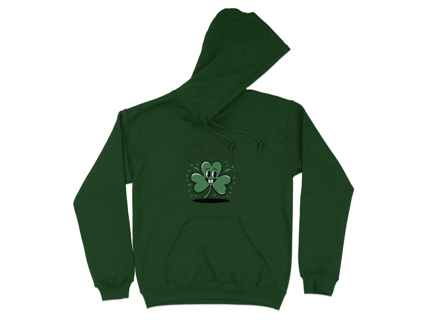 Lucky Green Four-Leaf Clover Hoodie Fun Design product