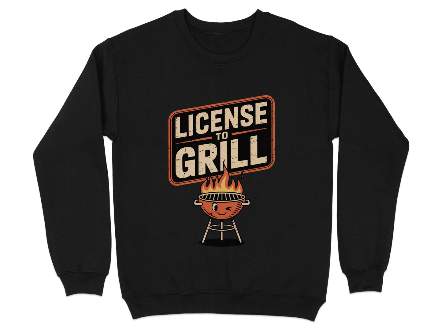 License to Grill graphic sweatshirt product type