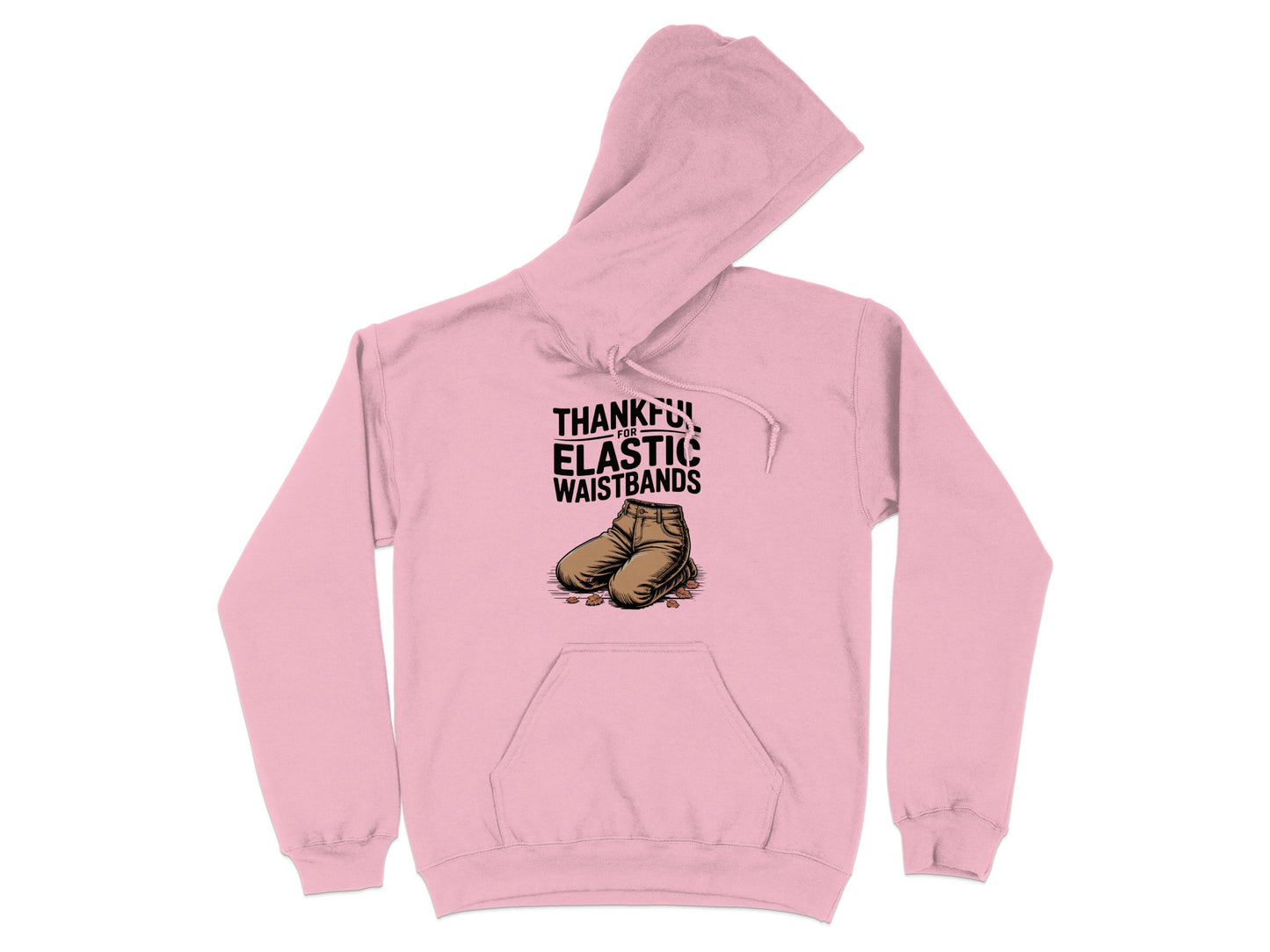 Thankful Elastic Waistbands Graphic Hoodie product