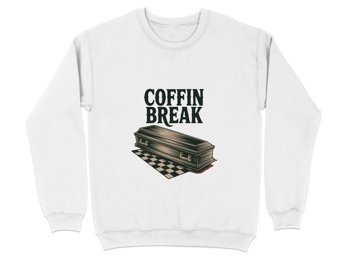 Coffin Break Graphic Sweatshirt Unique Halloween product