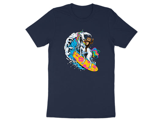 Surfing Unicorn with Rider Graphic Tee Shirt product